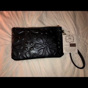 Mirror Mirror black portable charger wristlet